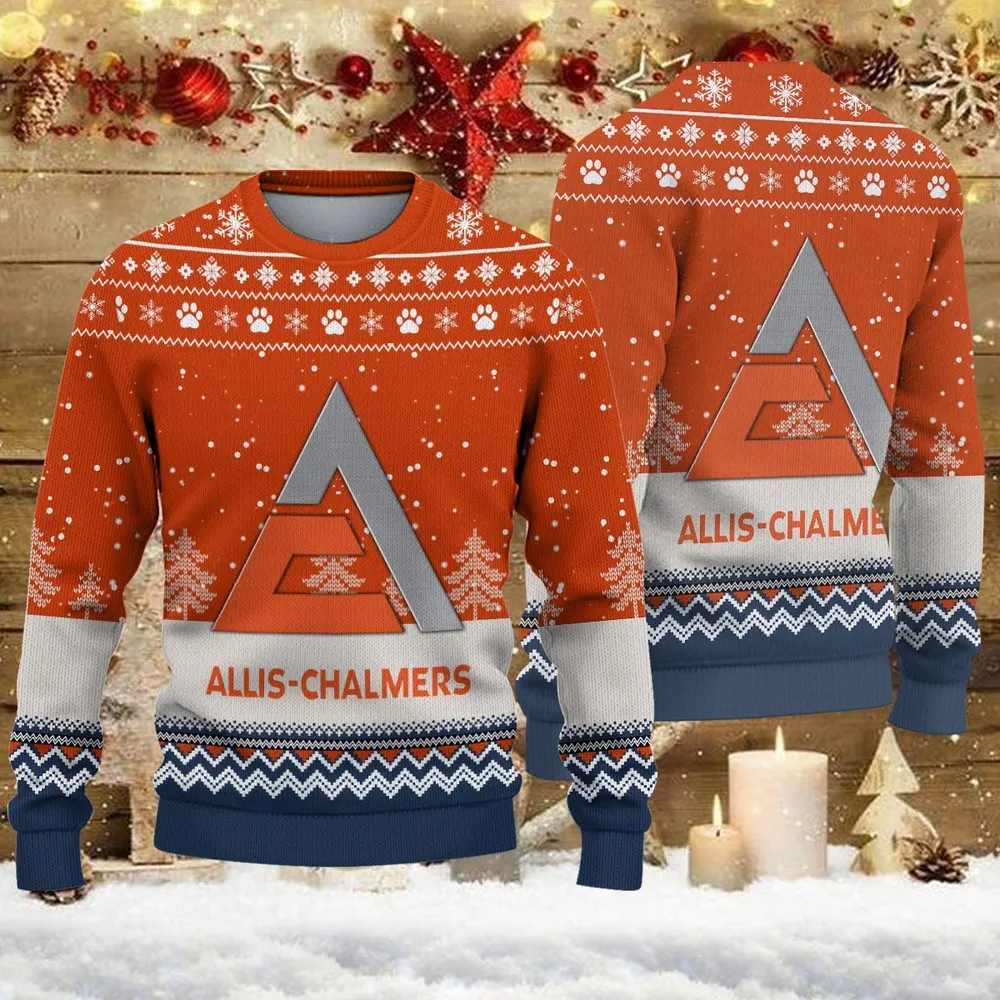 Ugly Sweater Allis Chalmers Farmer Love Exclusive Logo QTFRSW091124A20SW