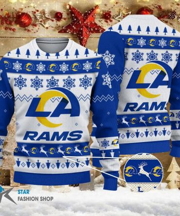 NFL Los Angeles Rams Ugly Christmas Sweater, NFL Christmas Sweater