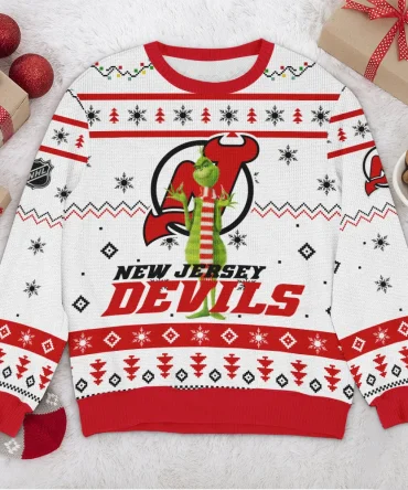 Special Release New Jersey Devils NHL Ugly Sweater All Over Prints Christmas Season HONHL170924SW11NJD