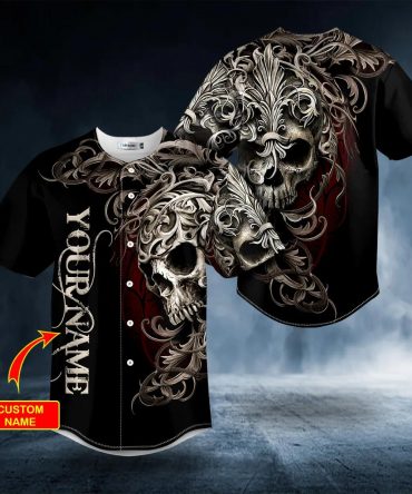 Fleur-de-lis Pattern King Viking Custom Baseball Jersey