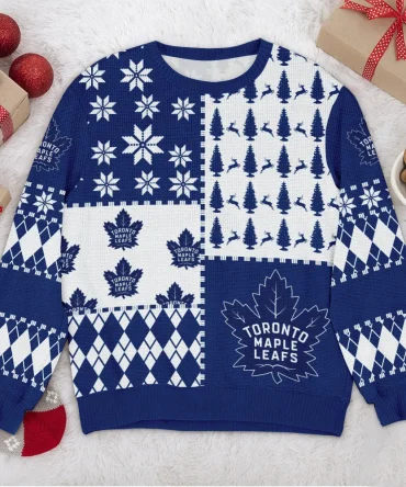 Special Release Toronto Maple Leafs NHL Ugly Sweater All Over Prints Christmas Season HONHL180924SW8