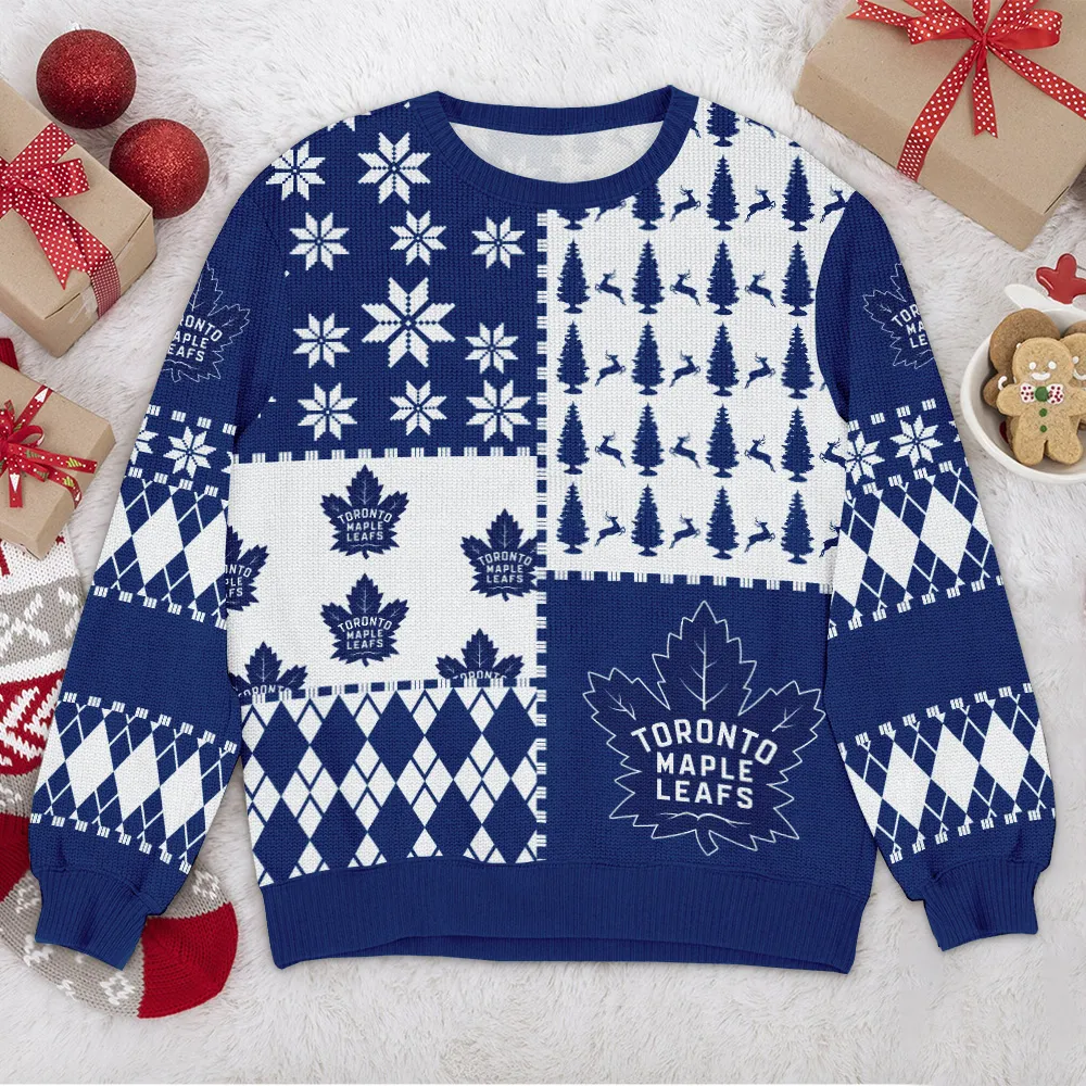 Special Release Toronto Maple Leafs NHL Ugly Sweater All Over Prints Christmas Season HONHL180924SW8