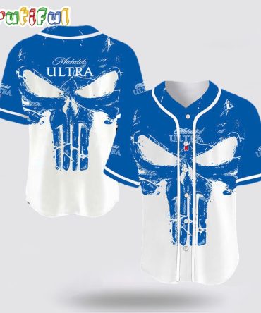 Retro Skull Michelob ULTRA Baseball Jersey