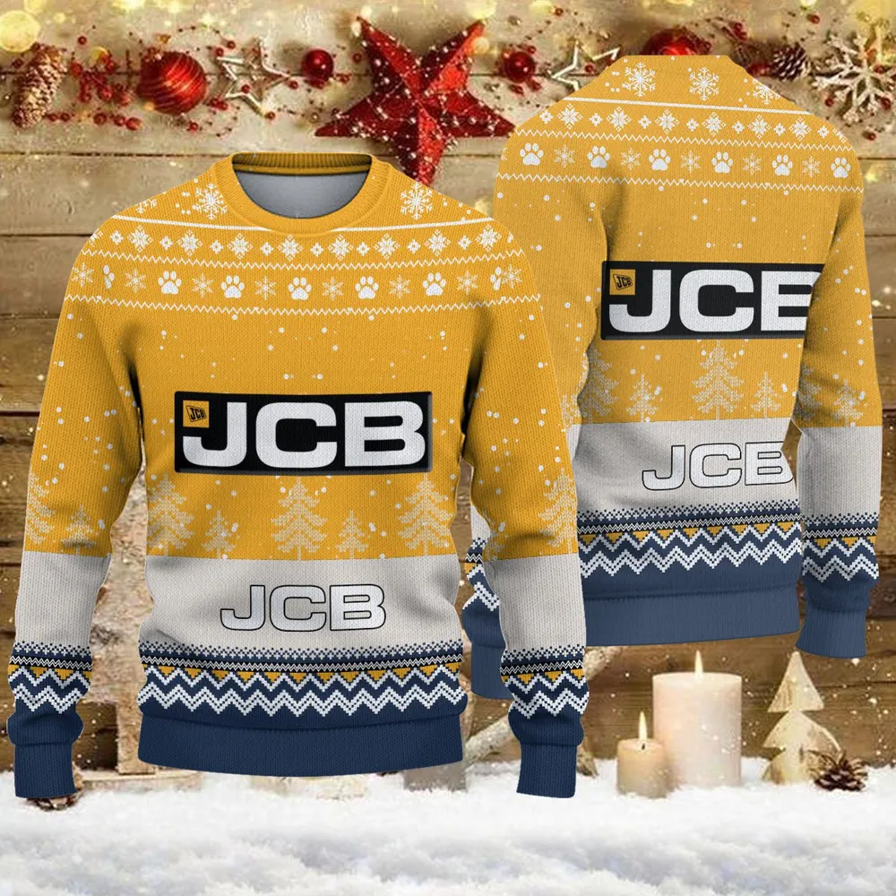 Ugly Sweater JCB Agricultural Farmer Love Exclusive Logo QTFRSW091124A17SW