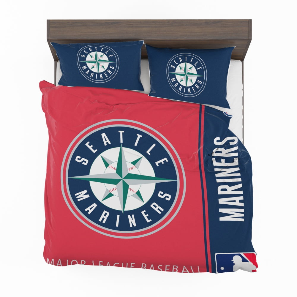 Seattle Mariners MLB Baseball American League Bedding Set - Image 2