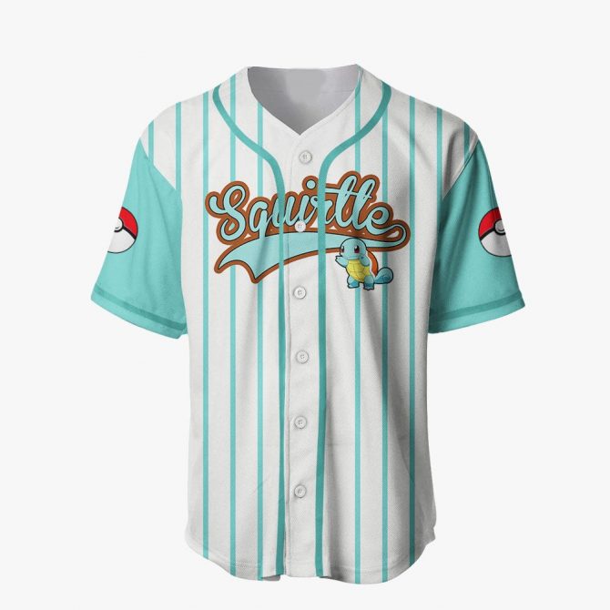 Squirtle Baseball Jersey - Trendy Pokémon Shirt For Fans - Unisex Sizes Available - Image 2