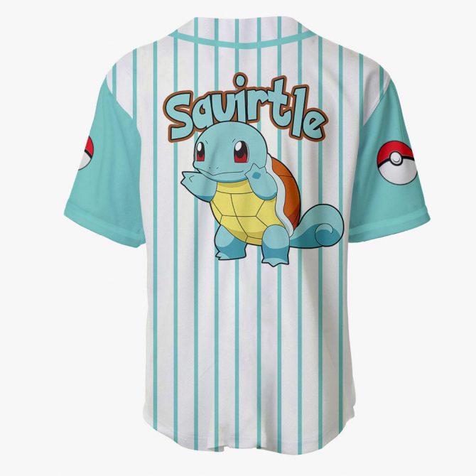 Squirtle Baseball Jersey - Trendy Pokémon Shirt For Fans - Unisex Sizes Available - Image 3