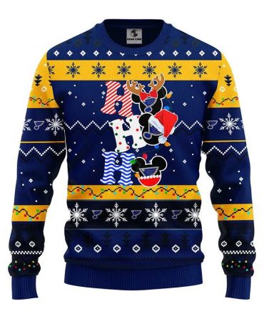 St. Louis Blues Hohoho Ugly Christmas Sweater, NHL Christmas Sweater
