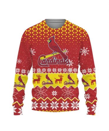 St. Louis Cardinals Sports Big Logo Ugly Christmas Sweater, MLB Christmas Sweater