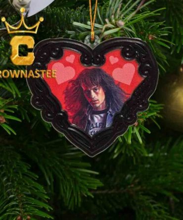 Stranger Things Eddie Heart Acrylic Christmas Tree Decoration Ornament