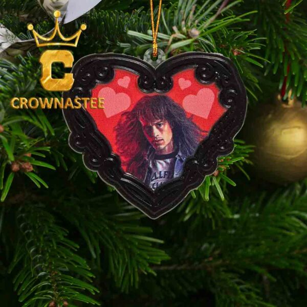 Stranger Things Eddie Heart Acrylic Christmas Tree Decoration Ornament
