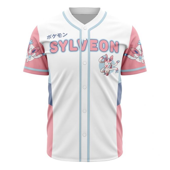 Stylish Sylveon Baseball Jersey - Perfect Gift For Pokémon Fans!