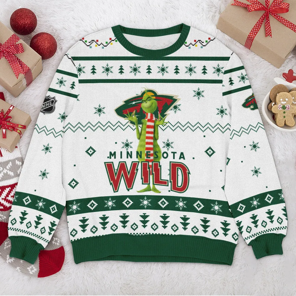 Special Release Minnesota Wild NHL Ugly Sweater All Over Prints Christmas Season HONHL170924SW20MW