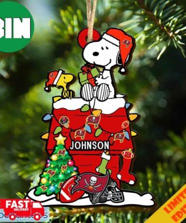 Tampa Bay Buccaneers NFL Snoopy Ornament Personalized Christmas For Fans Gift 2023 Holidays