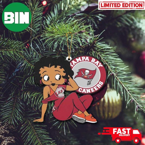 Tampa Bay Buccaneers x Betty Boop Christmas Tree Decorations 2023 Ornament