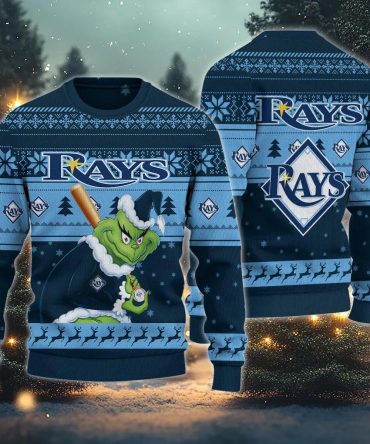 Tampa Bay Rays Grinch Stolen Ugly Christmas Sweater, MLB Christmas Sweater