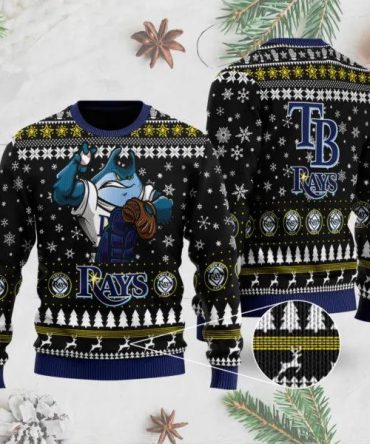 Tampa Bay Rays Mascot Ugly Christmas Sweater, MLB Christmas Sweater