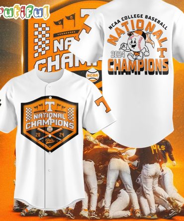 Tennessee Volunteers 2024 NCAA Men’s Baseball College World Series Champions Division I Jersey Shirt