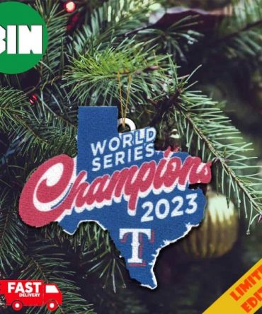 Texas Rangers 2023 MLB World Series Champions State Legends Christmas Tree Decorations Ornament