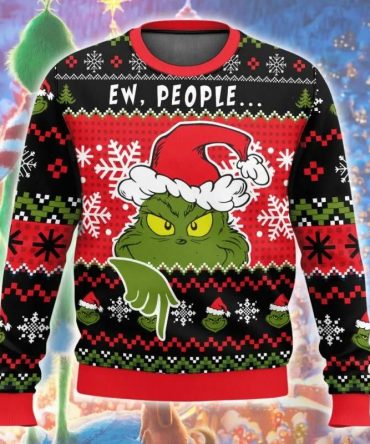 The Grinch Ew People Ugly Christmas, Grinch Holiday Sweater