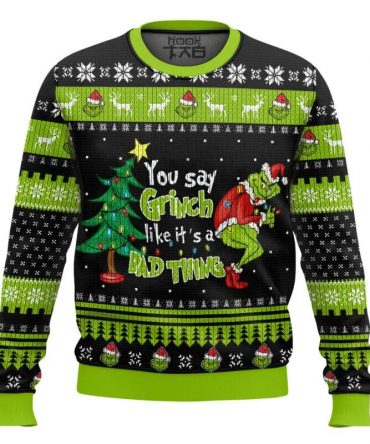 The Grinch Merry Christmas Ugly Sweater, Grinch Holiday Sweater