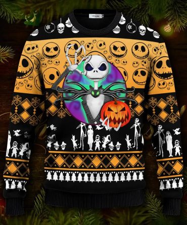 The Nightmare Before 3D Print Christmas Sweater, Jack Skelington Sweater
