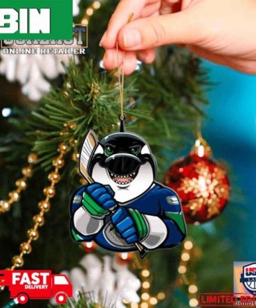Top Finding NHL Vancouver Canucks Mascot Christmas Tree Decorations 2023 Holiday Ornament