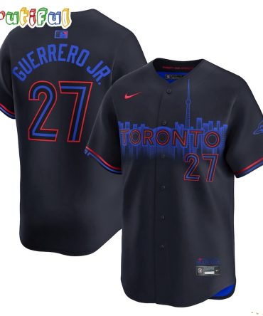 Toronto Blue Jays Vladimir Guerrero Jr. Navy 2024 City Connect Baseball Jersey Shirt