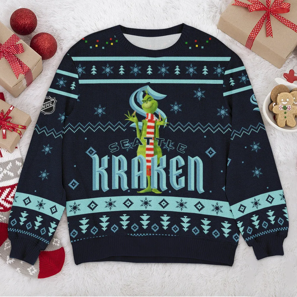 Special Release Seattle Kraken NHL Ugly Sweater All Over Prints Christmas Season HONHL170924SW31SK