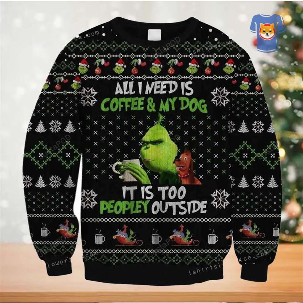 The Grinch Ugly Christmas Sweater Party, Coffee Dogs and Escaping People!