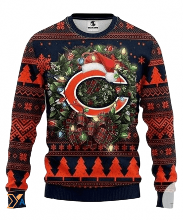 Ugly Christmas Sweater Chicago-Bears, Da Bears Black/Red