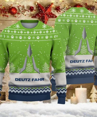 Ugly Sweater Deutz-Fahr Farmer Love Exclusive Logo QTFRSW091124A19SW