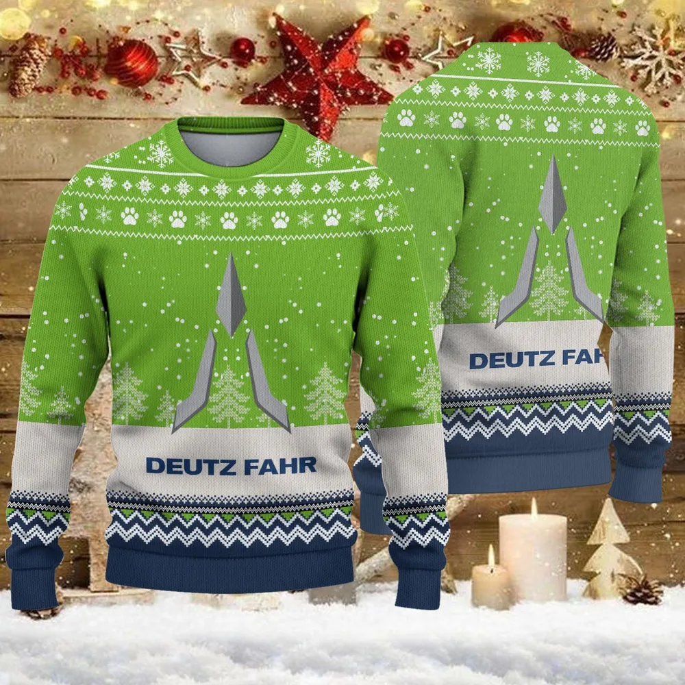 Ugly Sweater Deutz-Fahr Farmer Love Exclusive Logo QTFRSW091124A19SW