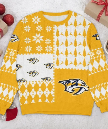 Special Release Nashville Predators NHL Ugly Sweater All Over Prints Christmas Season HONHL180924SW21