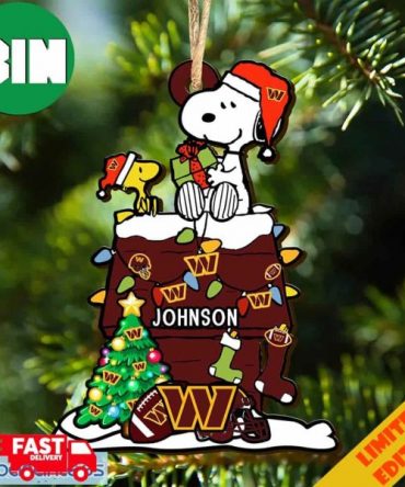 Washington Commanders NFL Snoopy Ornament Personalized Christmas For Fans Gift 2023 Holidays