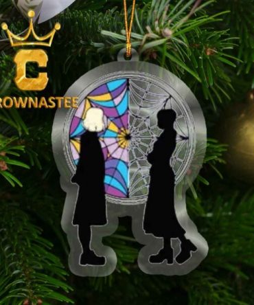 Wednesday Addam And Enid Sinclair Acrylic Christmas Tree Decoration Ornament
