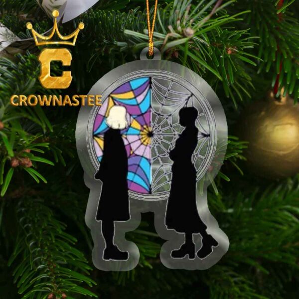 Wednesday Addam And Enid Sinclair Acrylic Christmas Tree Decoration Ornament
