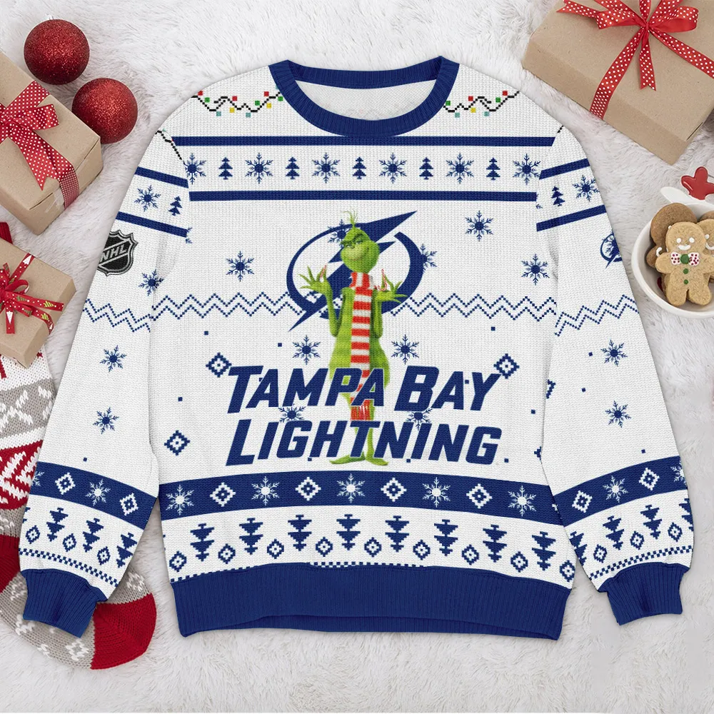 Special Release Tampa Bay Lightning NHL Ugly Sweater All Over Prints Christmas Season HONHL170924SW07TBL