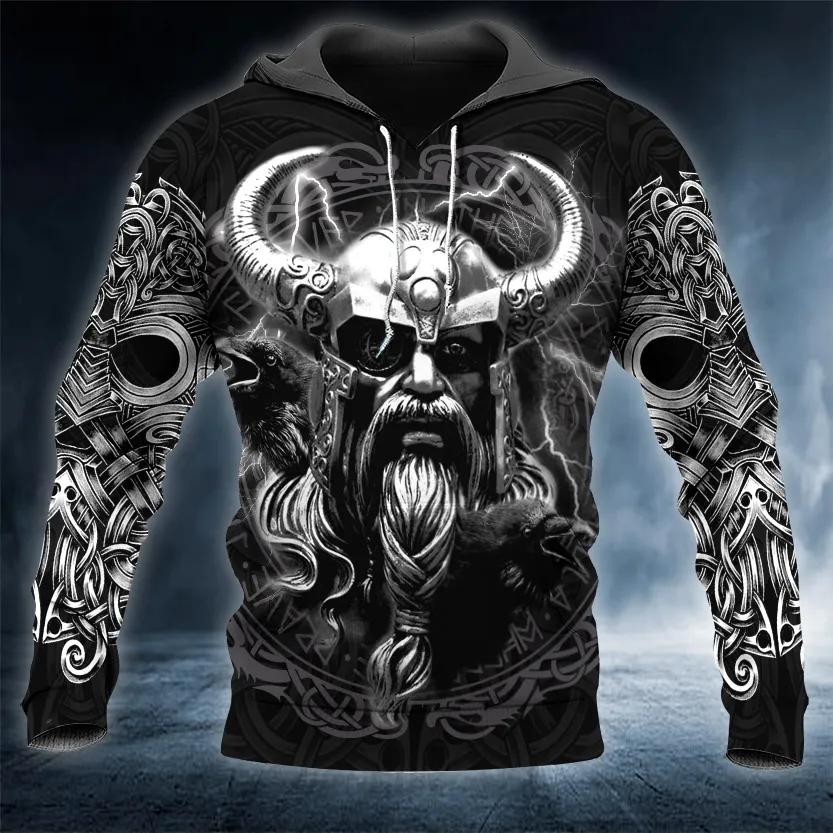 Odin Norse Warrior Viking 3D Hoodie