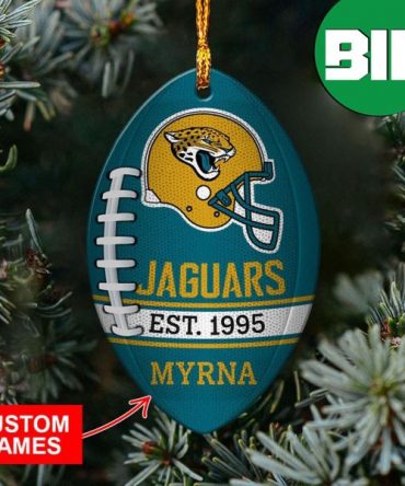 Xmas Gift For Football Fans NFL Jacksonville Jaguars Xmas Ornament American US Eagle Personalized Name