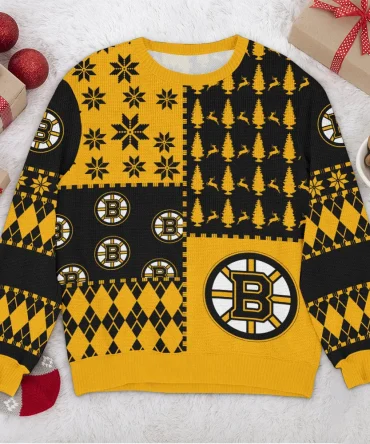 Special Release Boston Bruins NHL Ugly Sweater All Over Prints Christmas Season HONHL180924SW1