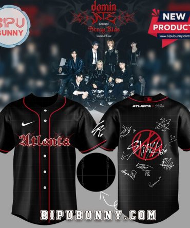 A.Braves Stray Kids Show Signature Baseball Jersey