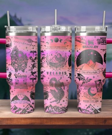 A Court Of Thorns And Roses Book Custom Stanley Quencher 40oz Stainless Steel Tumbler With Handle