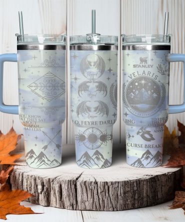 A Court Of Thorns And Roses Book Custom Stanley Quencher 40oz Stainless Steel Tumbler With Handle