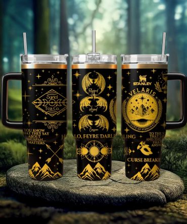 A Court Of Thorns And Roses Book Custom Stanley Quencher 40oz Stainless Steel Tumbler With Handle
