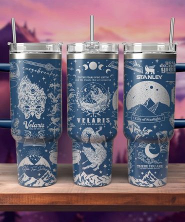 A Court Of Thorns And Roses Book Custom Stanley Quencher 40oz Stainless Steel Tumbler With Handle