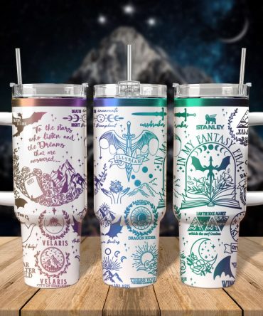 A Court Of Thorns And Roses Book Custom Stanley Quencher 40oz Stainless Steel Tumbler With Handle