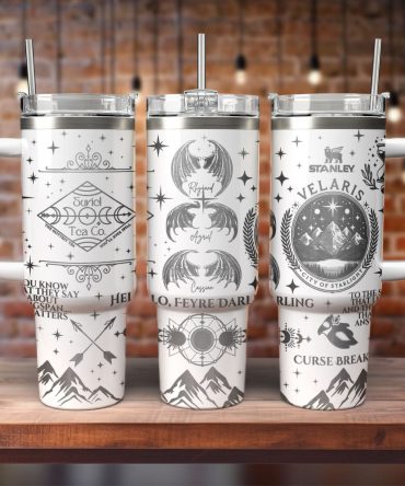 A Court Of Thorns And Roses Book Custom Stanley Quencher 40oz Stainless Steel Tumbler With Handle