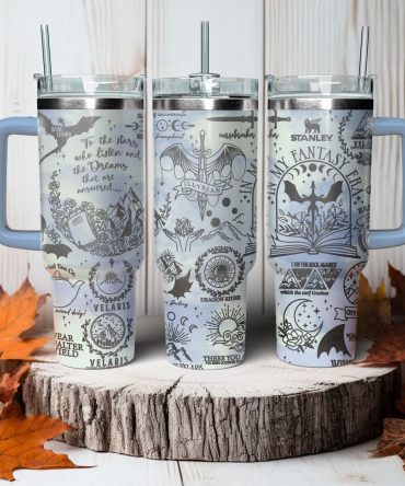A Court Of Thorns And Roses Book Custom Stanley Quencher 40oz Stainless Steel Tumbler With Handle