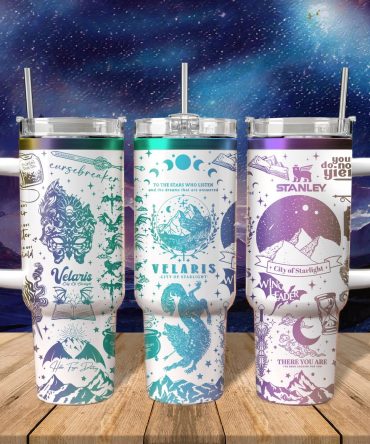 A Court Of Thorns And Roses Book Custom Stanley Quencher 40oz Stainless Steel Tumbler With Handle